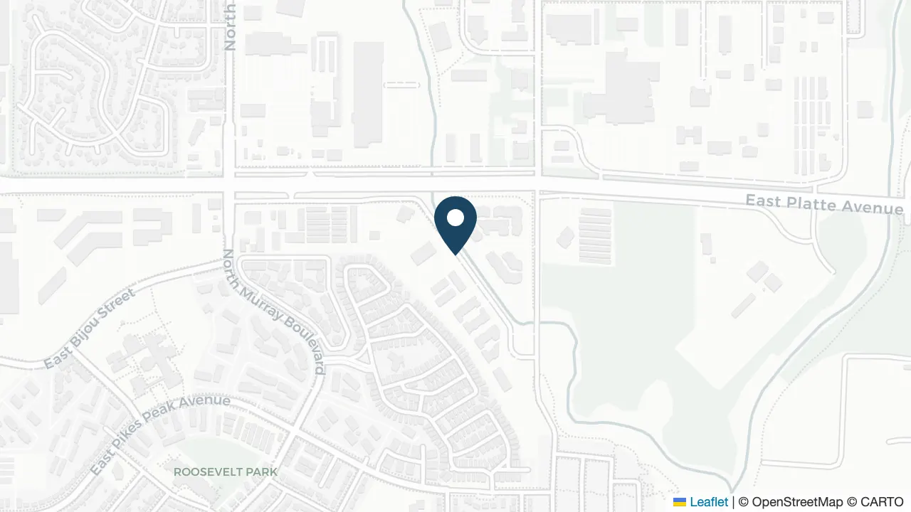 Map of Forefront Building + Restoration's Colorado Springs office