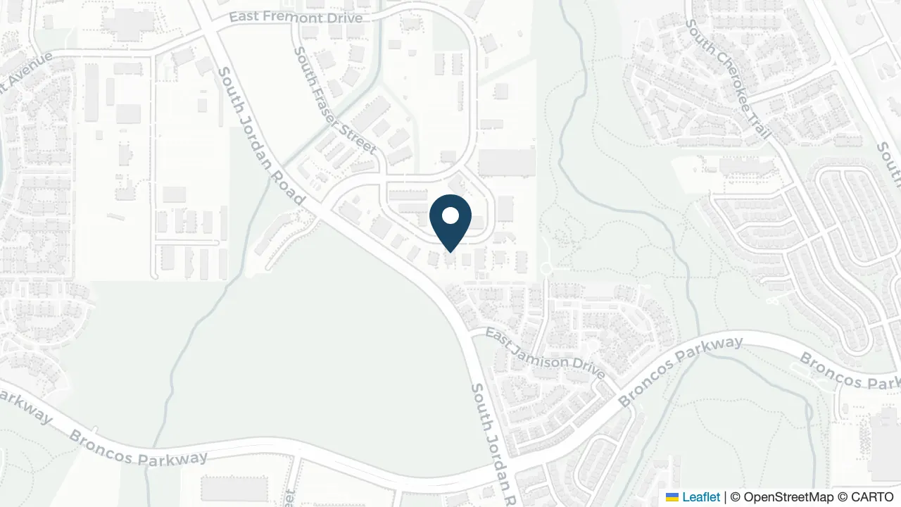 Map of Forefront Building + Restoration's Denver Metro office in Centennial, Colorado