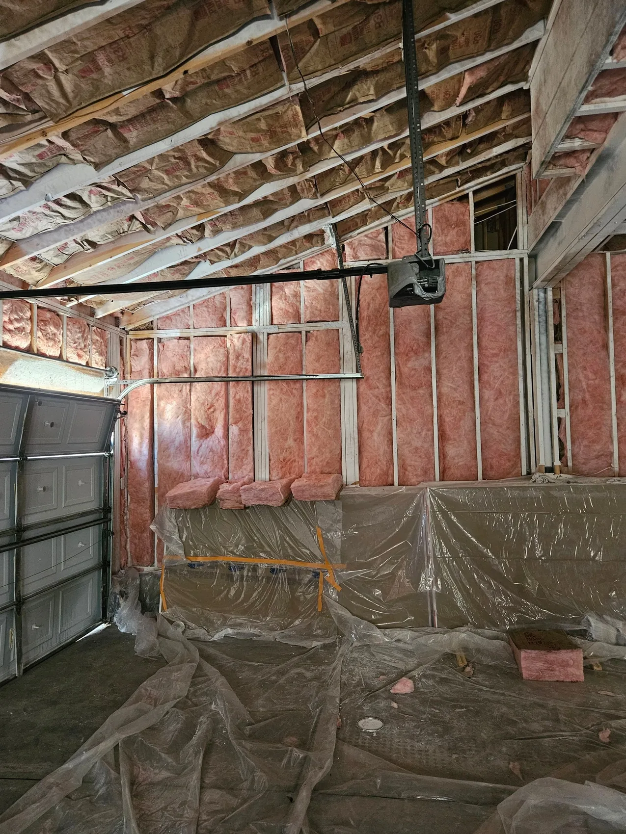 Walls rebuilt with new insulation after smoke-damaged materials were removed in Colorado